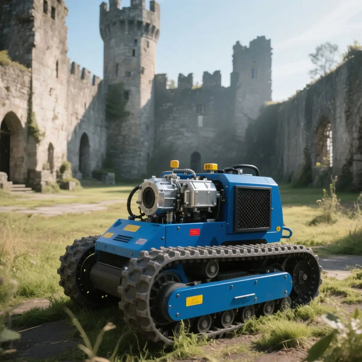 

Customized lawn mower mini machine with snow plow and various accessories for sale