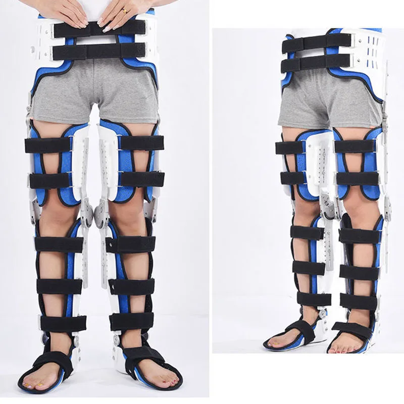 Paralysis Hip Walking Fixed Knee Ankle Foot Orthosis Brace For Leg Knee Injury Protective ToolsComfortable Lower