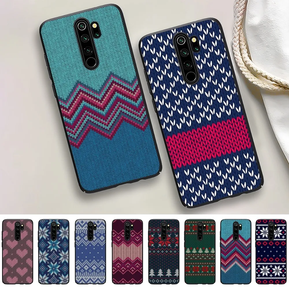 

Fashion Sweater Art Pattern Phone Case For Redmi 5 6 7 8 9 10 Plus Pro 6 7 8 9 A GO K20 K30 K40 Pro Plus F3 Fundas