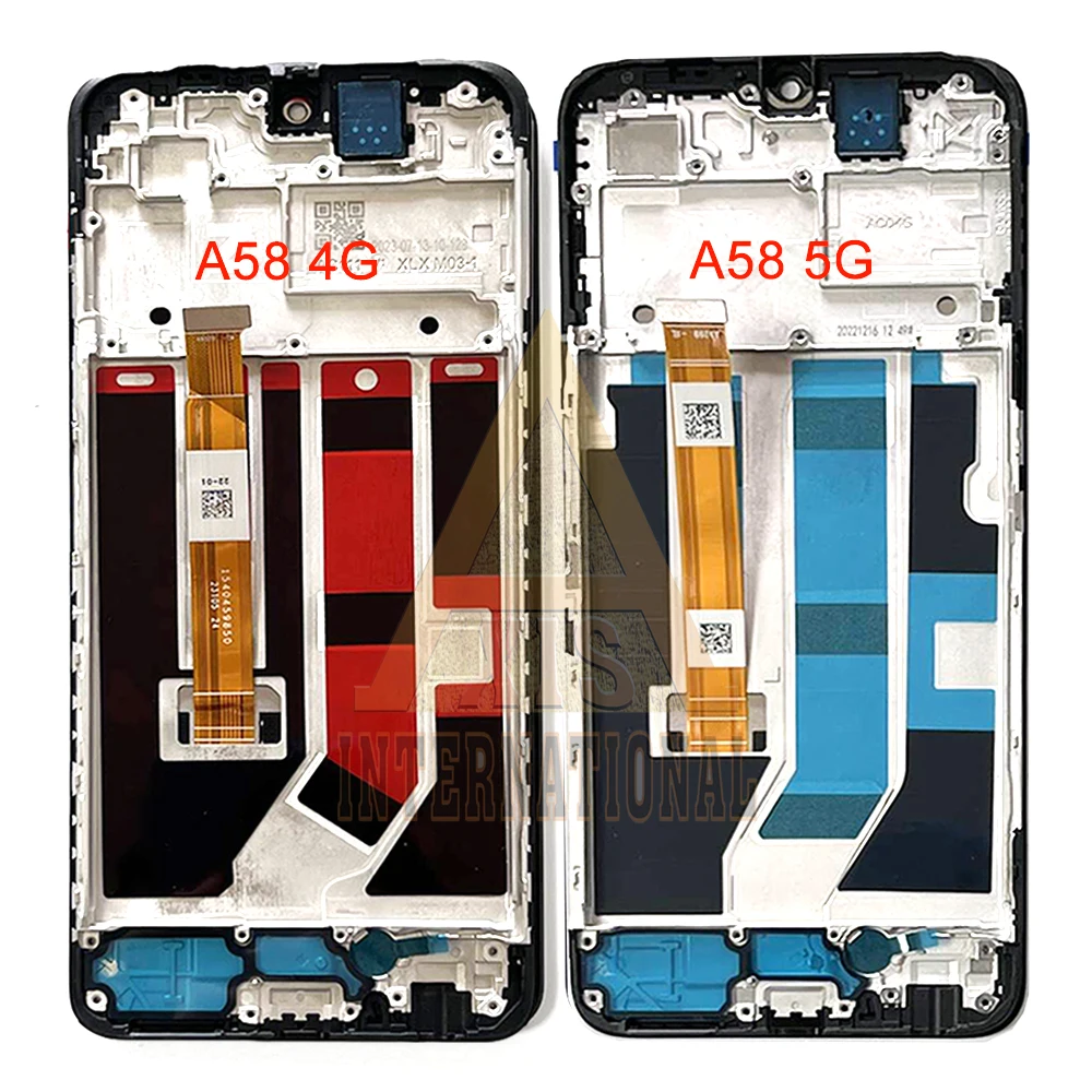 Original For Oppo A58 4G LCD CPH2577 LCD Display Screen Frame+Touch Panel Digitizer For Oppo A58 5G LCD A58 Display