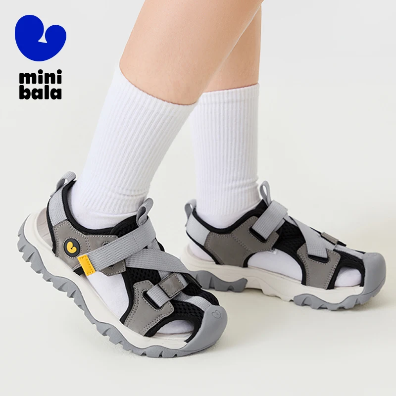 

Mini Bala обувь для воды для мальчиков и девочек, нескользящие сетчатые легкие спортивные сандалии с мягкой подкладкой, летние для игр на открытом воздухе