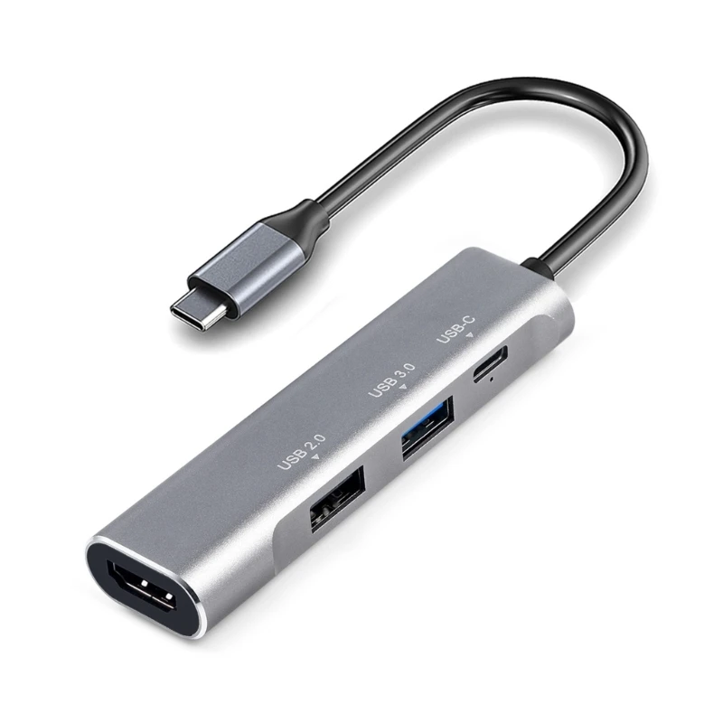 

DXAB USB C-концентратор-адаптер, док-станция, порт подачи питания для ноутбуков, планшетов, профессионального использования