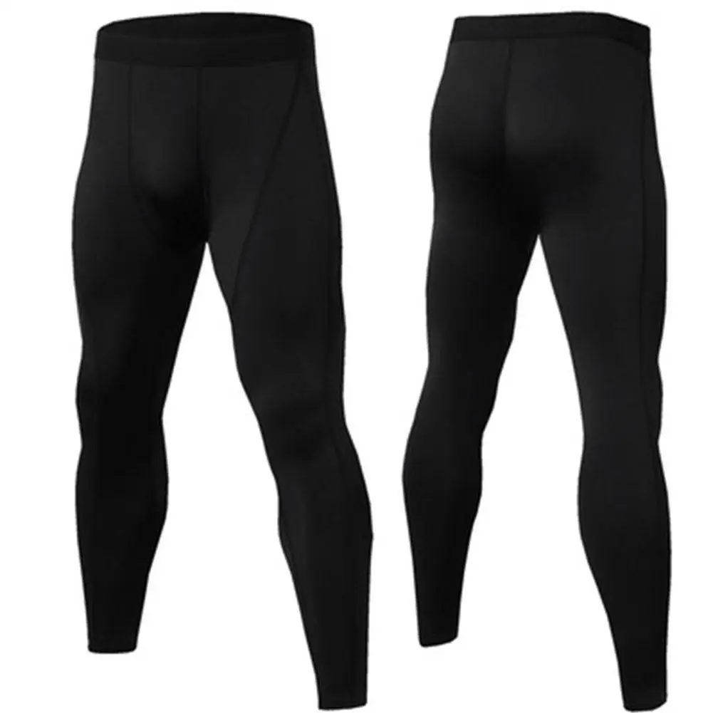 

Men's Compression Leggings Sports Base Layer Running Workout Basketball Athletic Gym Tights Pants