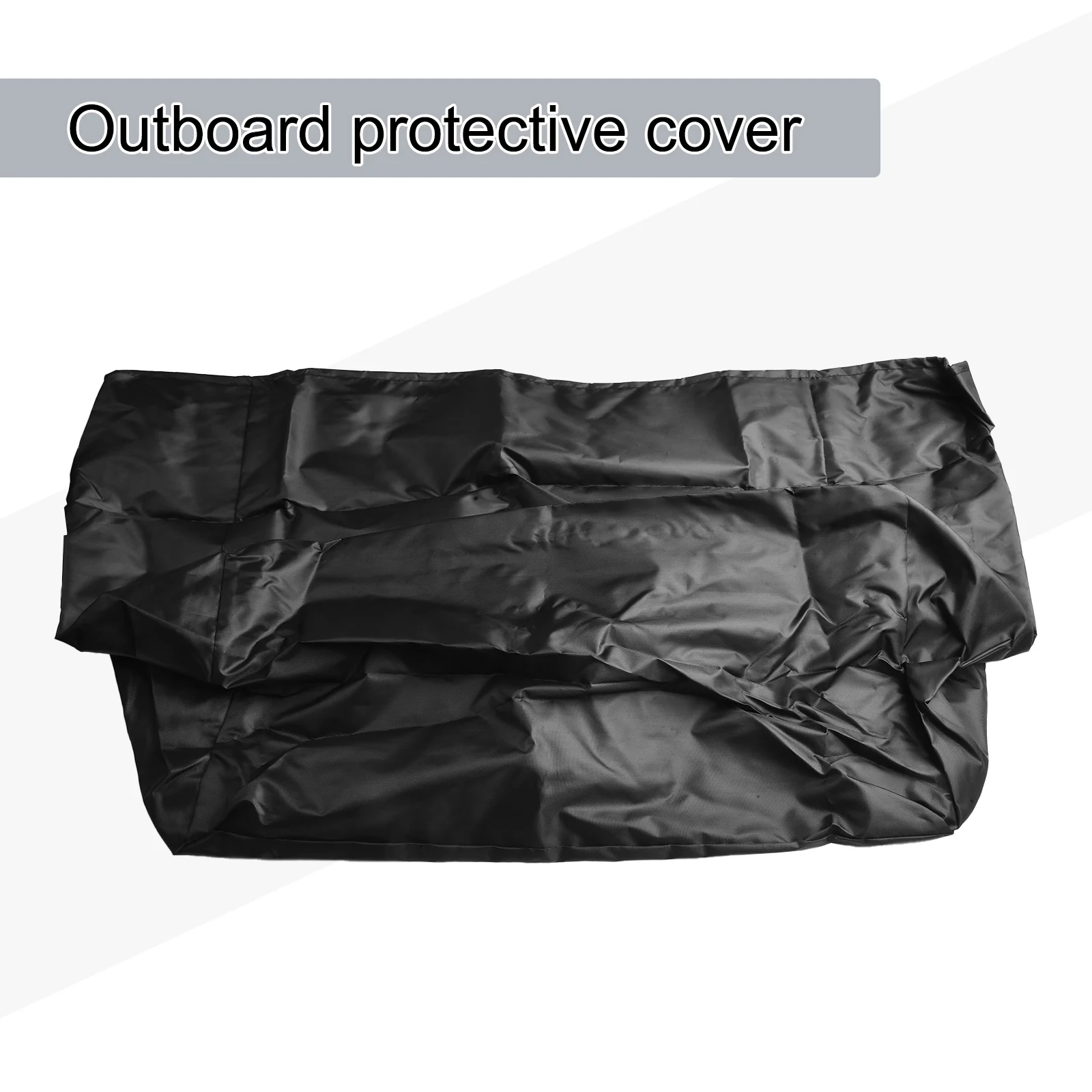 New Boat Cover Part Yacht 210 Denier Polyester Anti UV Breathable Half Outboard Motor Marine Grade Oxford Waterproof