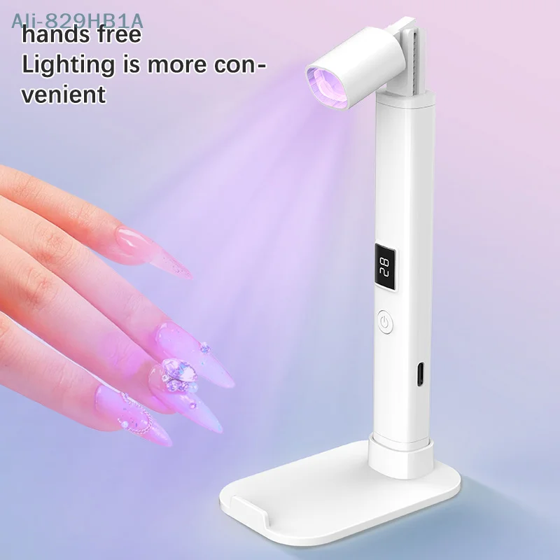 Nagellamp Schaalbaar Met Beugel Met Scherm Snel Droog Nagel Fototherapie Machine Gel Polish Nagel Droger Lamp Manicure Tool