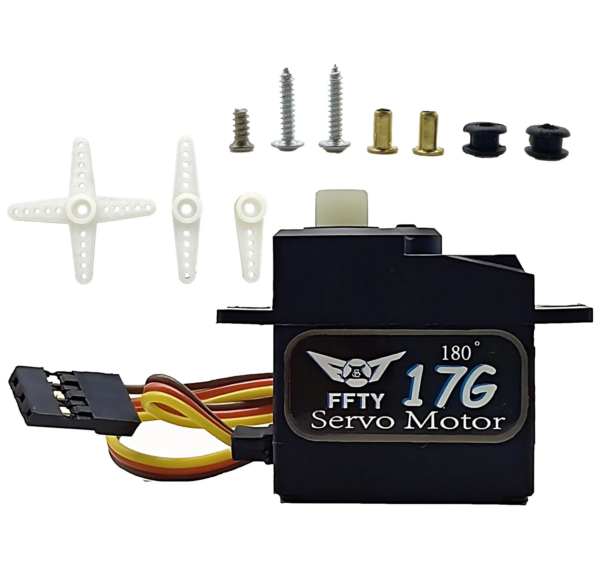Serwo FFTY 21g, serwo z metalowymi przekładniami, serwo 4.2KG 17g do samochodów RC 1/16 1/18, 14001 C24 D12 MN99S MN86, samolotów RC, robotów