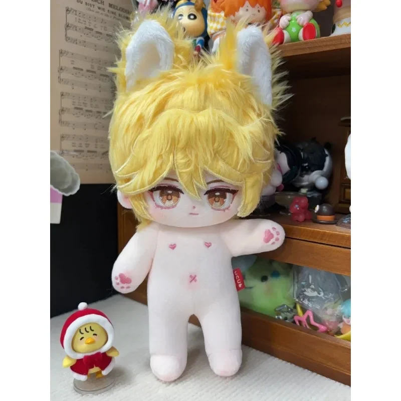 

Game Genshin Impact Aether Attributes Cute Plush Doll Cotton Stuffed Body 20cm Dress Up Clothes Plushies Toys