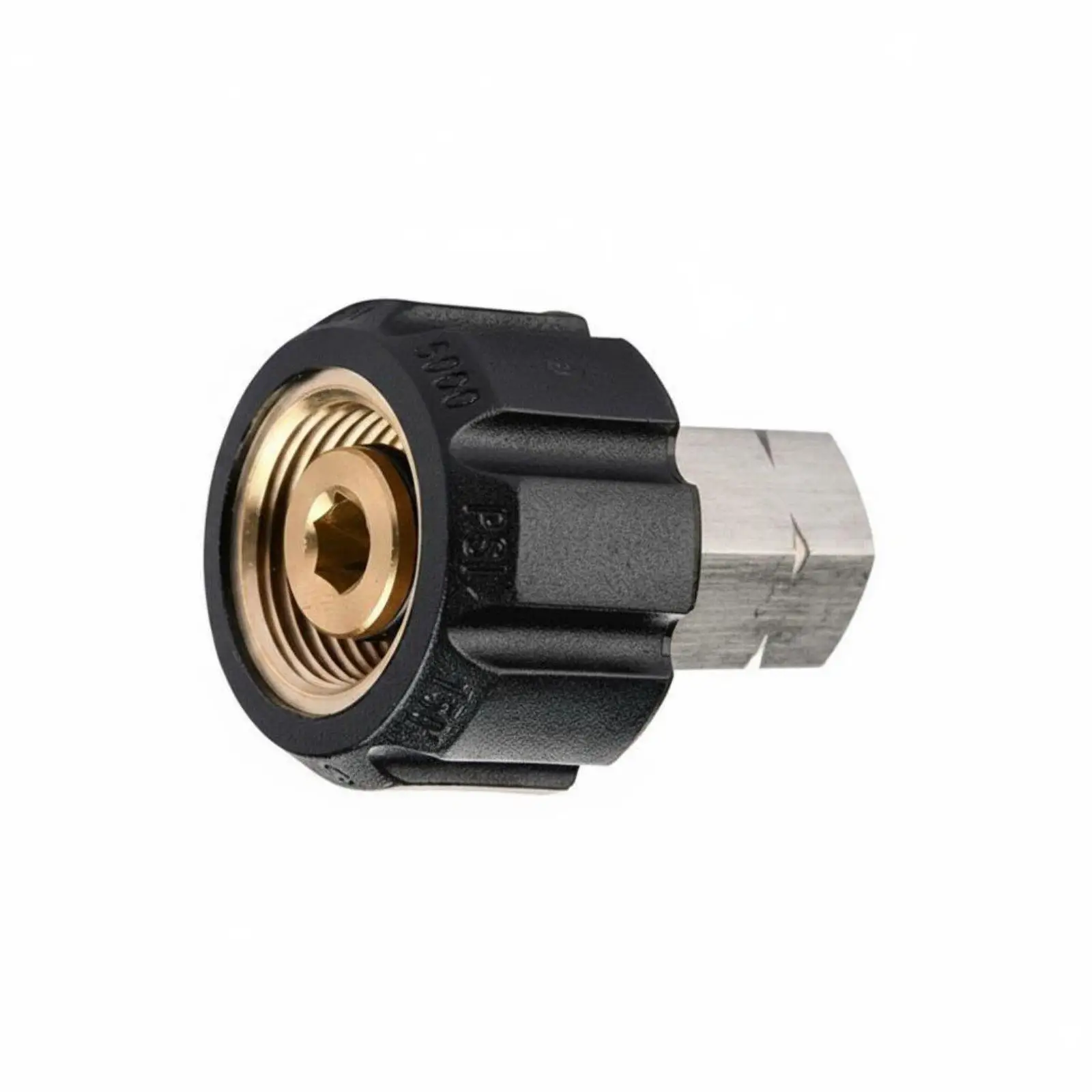 Pressure Washer Stainless Steel Hose Connector M22 to 3 8 NPT Adapter for High Pressure Cleaning