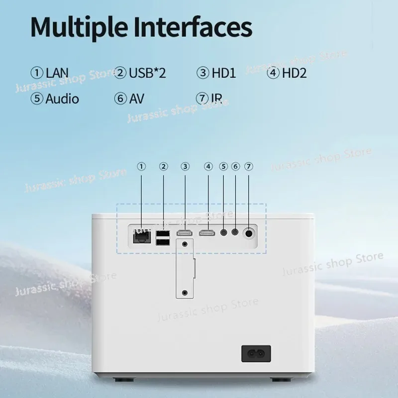 

Proyector 4k 500ANSI Smart Projector Hd Home Cinema Tv Wifi Led Projector