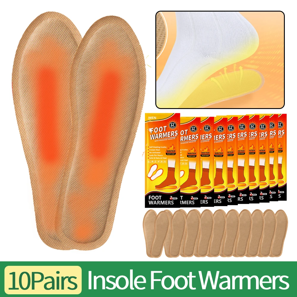 

10 пар стельок, грелки для ног, одноразовые стельки с подогревом, грелки, грелки с воздушной активацией без запаха для охоты и занятий спортом на открытом воздухе