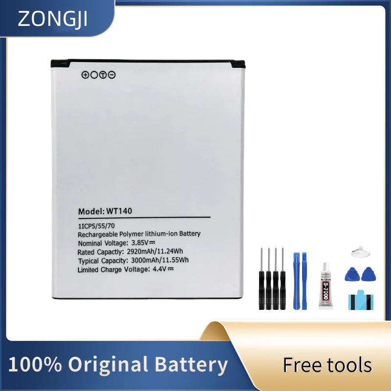 New Battery WT140 3000mAh Rechargeable Battery For Nokia C01 PLUS TA-1396 Mobile Phone Batteries +Free Tools
