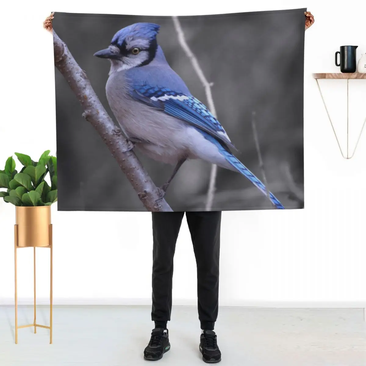 Bluejay Throw Blanket Single Blankets For Baby For Sofa Thin decorative Thermal Sofa Quilt Blankets