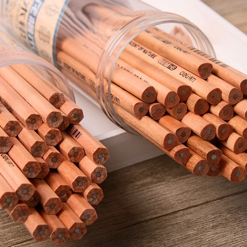 50 original wooden barreled pencils for pupils and children HB 2B HB pencil exam special pen sketch wholesale drawing pencil