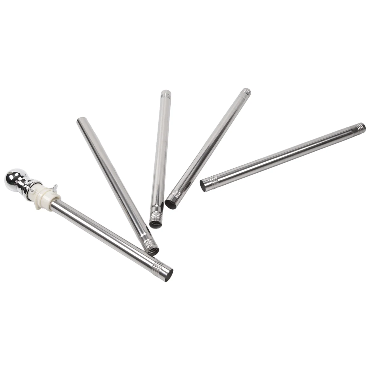 Asta de bandera, mástil de bandera de acero inoxidable, adecuado para jardín de patio de casa, antioxidante (solo poste plateado)