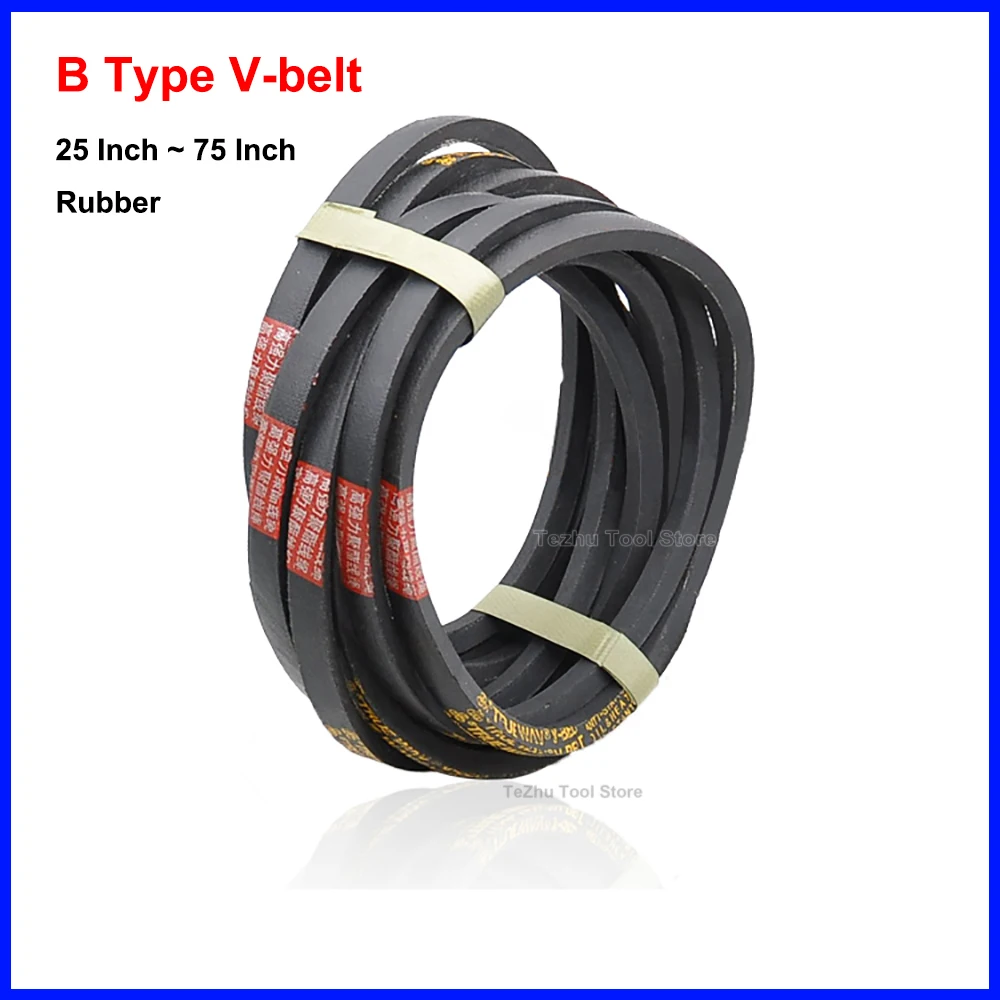 

1PCS B Type V-belt 25 Inch ~ 75 Inch Triangle Belt For Industrial Agricultural Equipment Transmission Parts