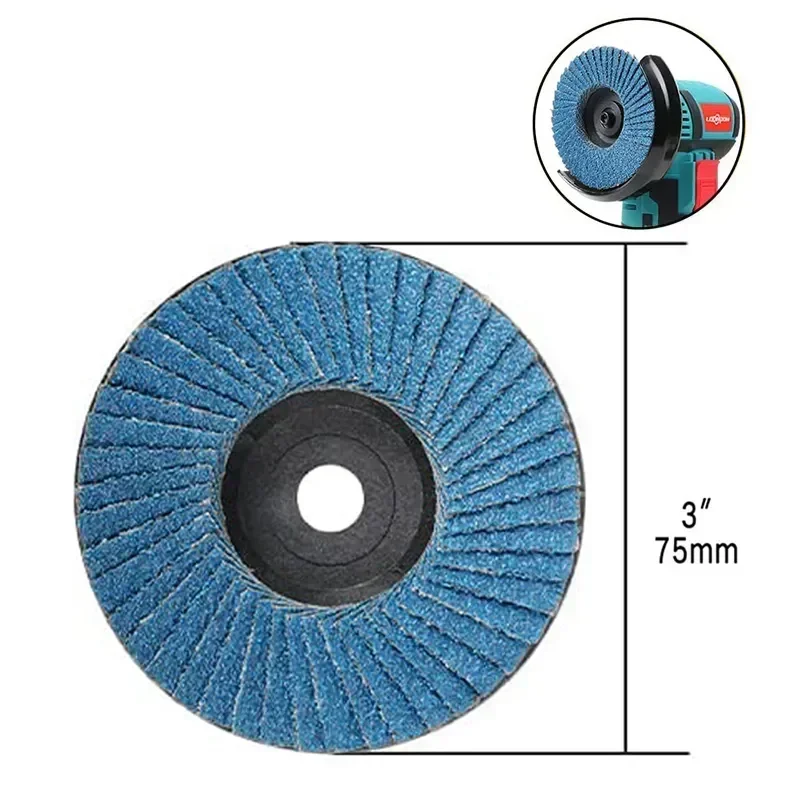 Grindering 5/10pcs Sanding Grit Abrasive Angle 120 Grinder 3 Cutting Tool Blades Discs Grinding Wood Wheels For Discs 75mm Inch