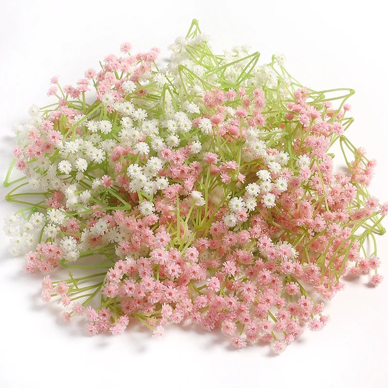 

10/20Pcs Babies Breath Artificial Flowers Plastic Gypsophila DIY Bride Floral Home Wedding Decoration Fake Flowers Bride Decor
