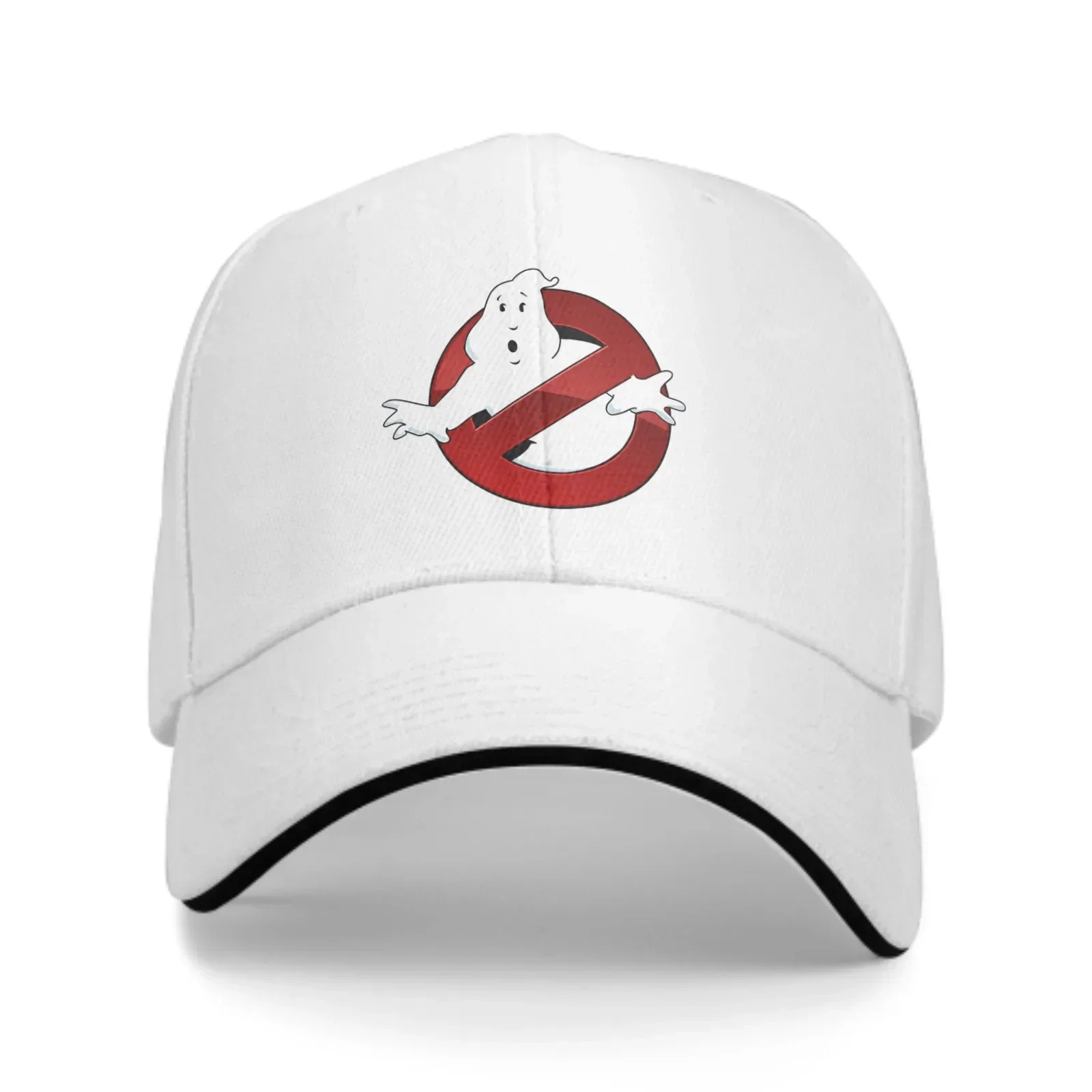 Ghost Busters Adjustable Women Men Back Closure Caps Washed Sandwich Caps Sports Outdoor Baseball Hat