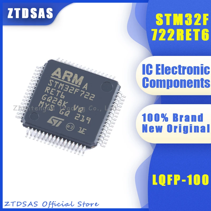 

100% Brand New Original STM32F722RET6 STM32F722RE STM32F722 STM32F STM32 STM IC MCU LQFP64