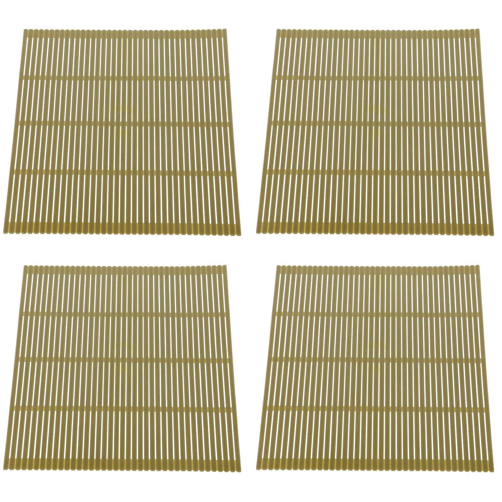 

4pcs Rolling Mat Plastic Kitchen Tools Making Supplies Compact Lightweight Easy Clean Home Use Roller Mat Making Mats Tool