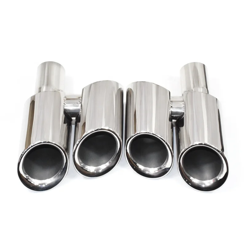 

SYPES Mirror Silver Stainless Steel Exhaust Pipe For Porsche Panamera 2009-2013 Muffler Tip Tail Pipe Exhaust System