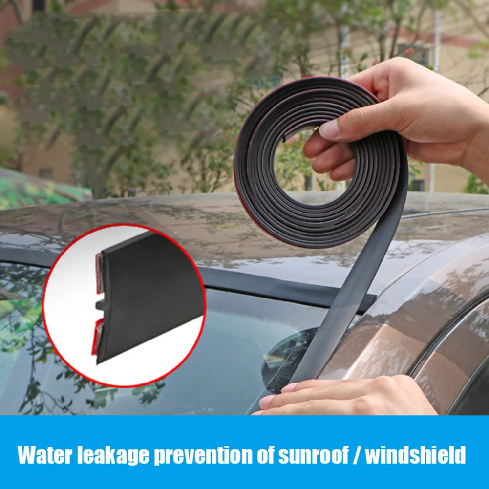 Window Edge Windshield Roof Sealing Strip Car Rubber Seal Strips Rubber Noise Insulation Car Seals Edge Sealing Strips