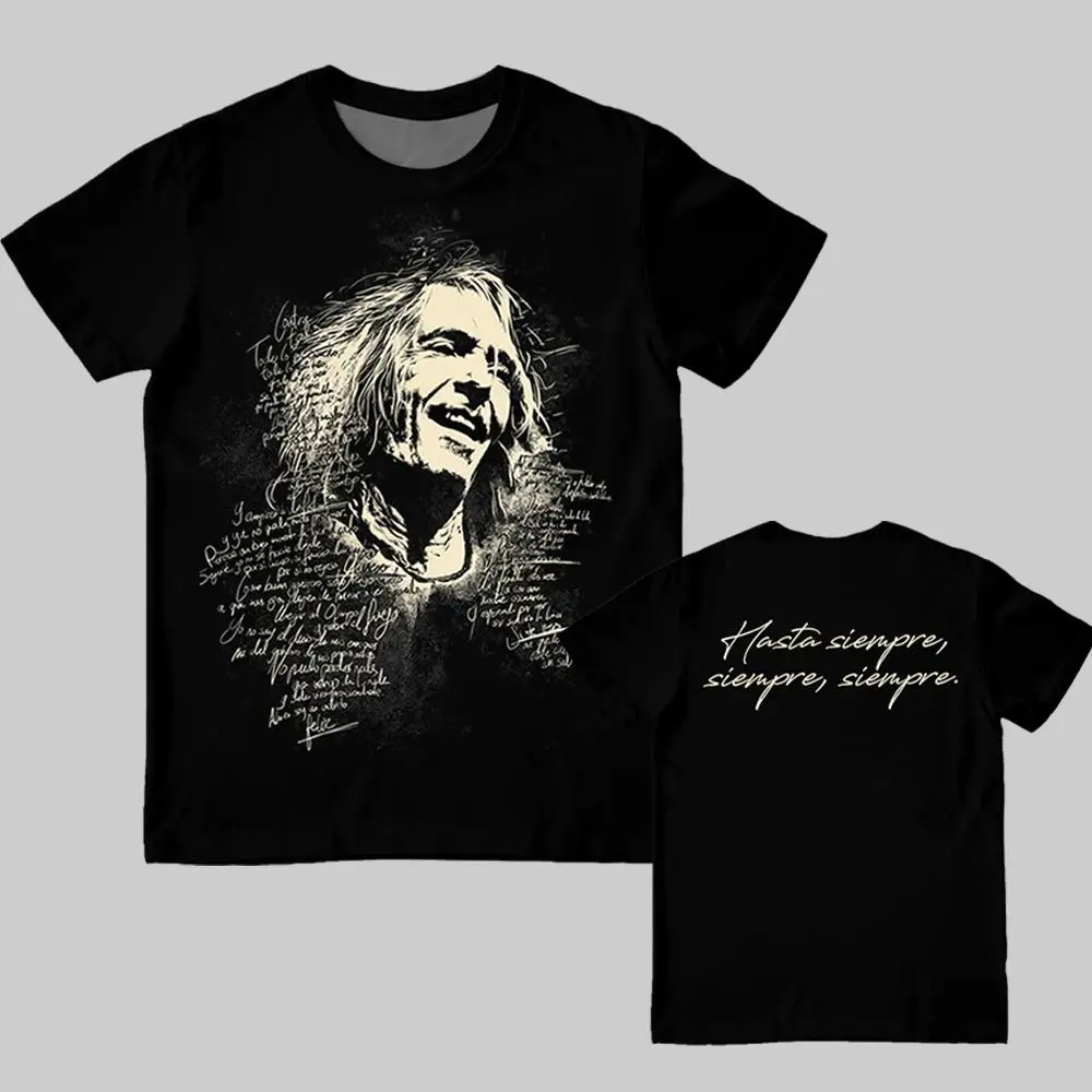 

Rock Band Extremoduro Letter Print T-shirt Y2K Summer Street Hip Hop Harajuku Style Tee Men's And Women's Casual Trendy Tops