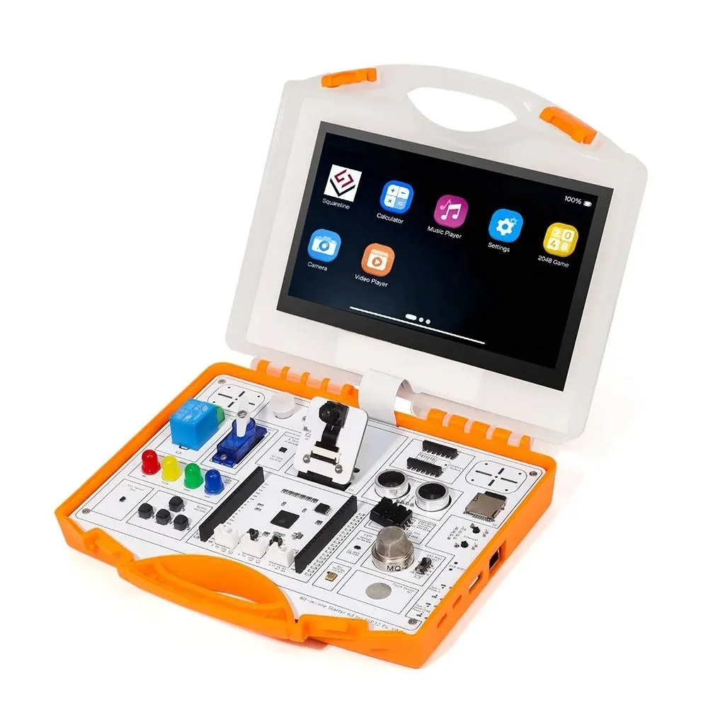 Elecrow All-in-one Starter Kit for ESP32-P4 with 16 Modules and AI Lessons For ESP32 DIY Electronic Supports C/C++ Programming