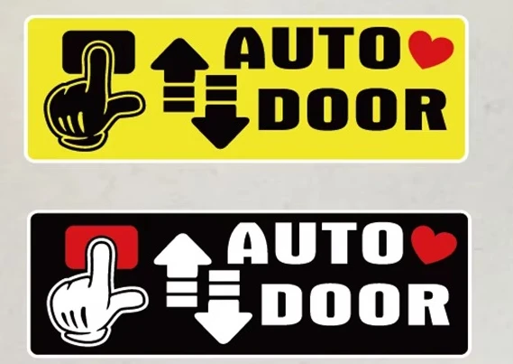

Car Stickers Auto Door Mark Funny Window Vinyl Decals for Automobile Self Adhesive 15CM PVC KK