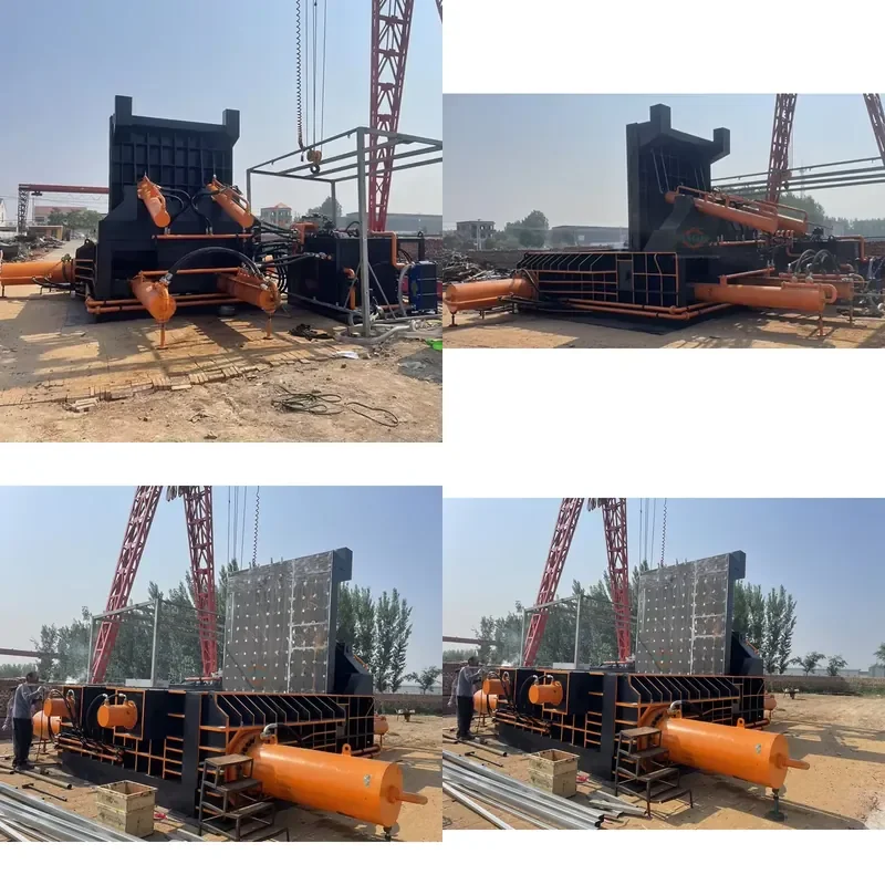 2026 CE 2025 Newest Design Metal Pressing Aluminum Cans Baler Machine Large Size Scrap Metal Recycling Bales on Sale