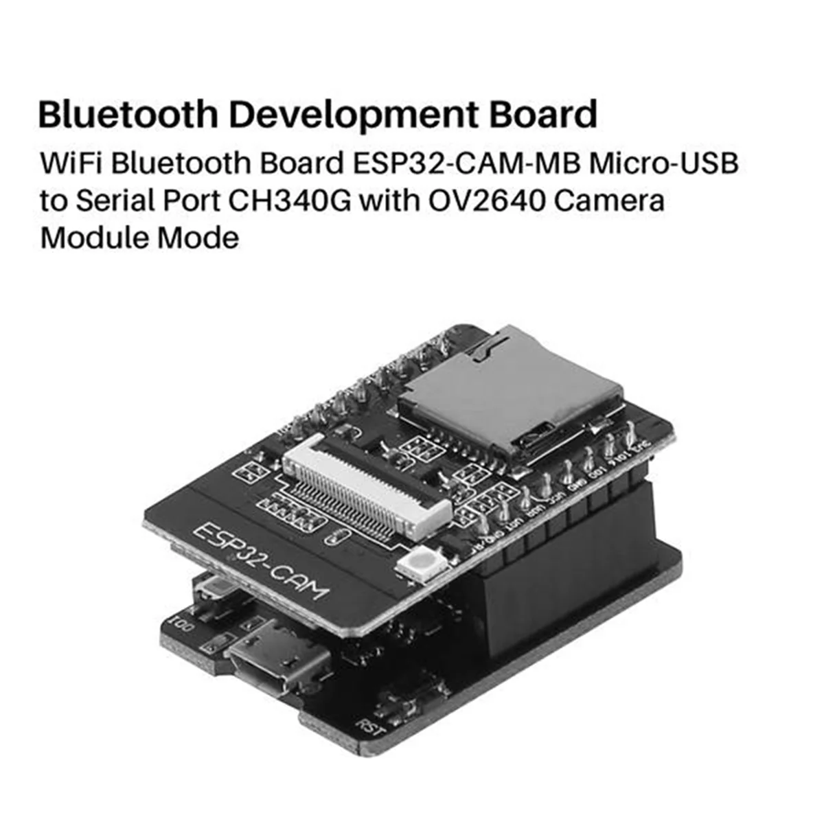 Hot sale  ESP32-CAM ESP32-CAM-MB MICRO-USB ESP32 Serial to WiFi ESP32 CAM Development Board CH340 5V Bluetooth+OV2640 Camera