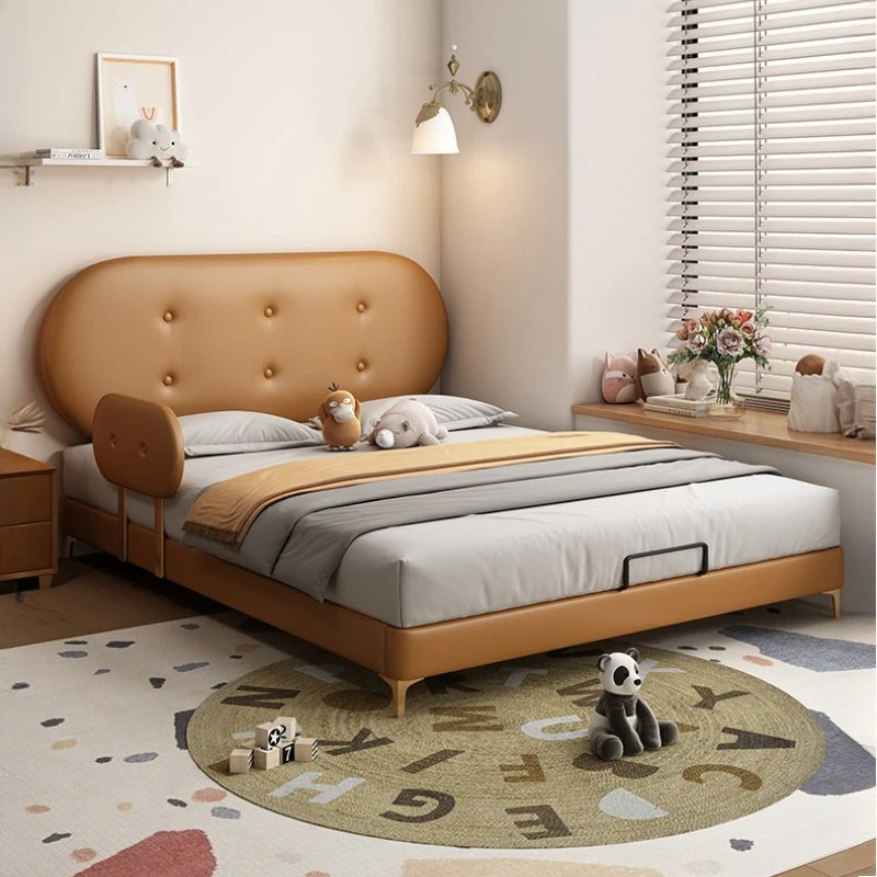 bedroom Ultra-thin bed small apartment girl princess storage bed guardrail adjustable letto matrimoniale luxury home furniture