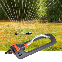Automatic Oscillating Sprinkler Oscillating 4 Modes Watering Garden Sprinklers with 19 Hole Nozzle for Outdoor Patio Courtyard