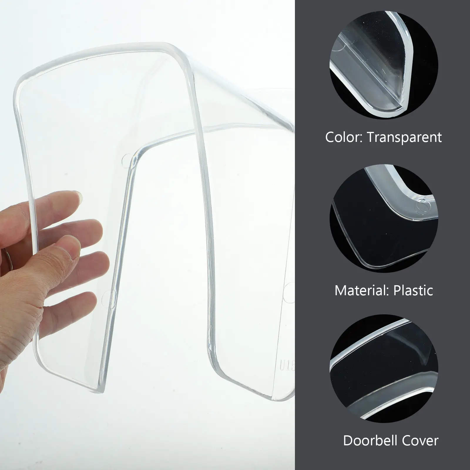 

1Pcs Plastic Doorbell Rain Cover Waterproof Sunproof Protective Shell for Door Access Machines Password Swiping Systems Home