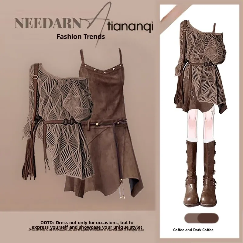 

Spring 2026 Women's Vintage Travel Outfit Set Beautiful Two-Piece Suit Casual irt And Ele Dr Combination