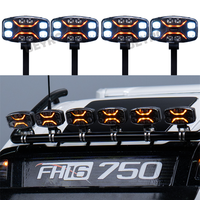 JUWUBA RC Truck LED Simulation Spotlight Roof Lights for 1/14 Tamiya SCANIA 770S R620 Volvo FH16XL 750 MAN TGX Car Accessories