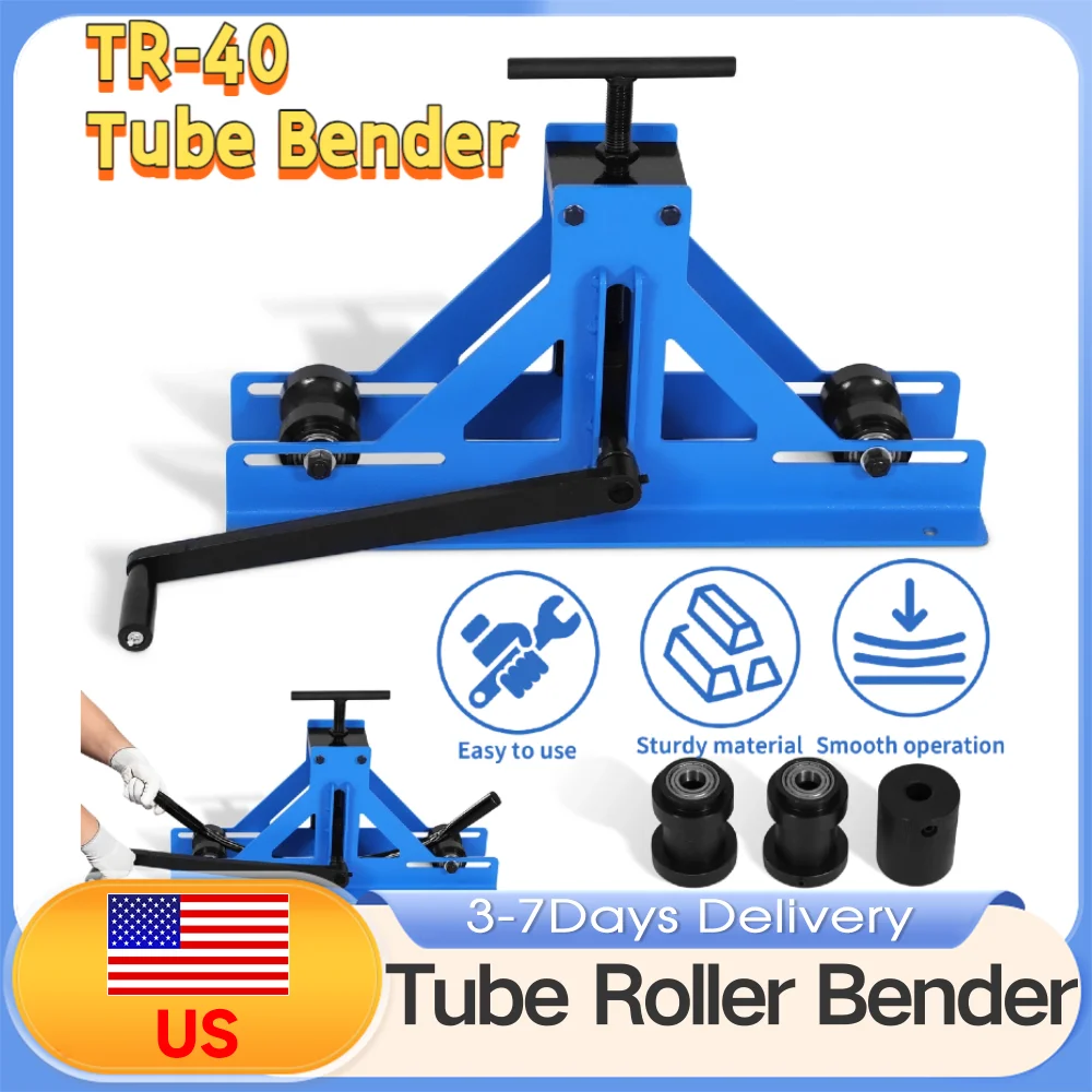 

Manual Metal Tube Bending Machine Tube Roller Bender for Square Round Pipes Heavy Duty for Mild Steel Copper Aluminum 180-220mm