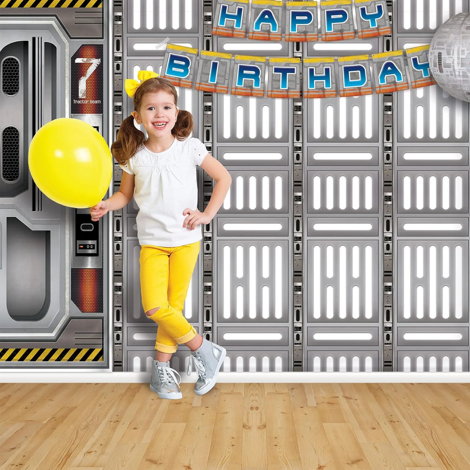 Space Station Theme Backdrop for Kids Aldult Birthday Party  Photography Background Office Online Meeting Studio Room Wall Decor