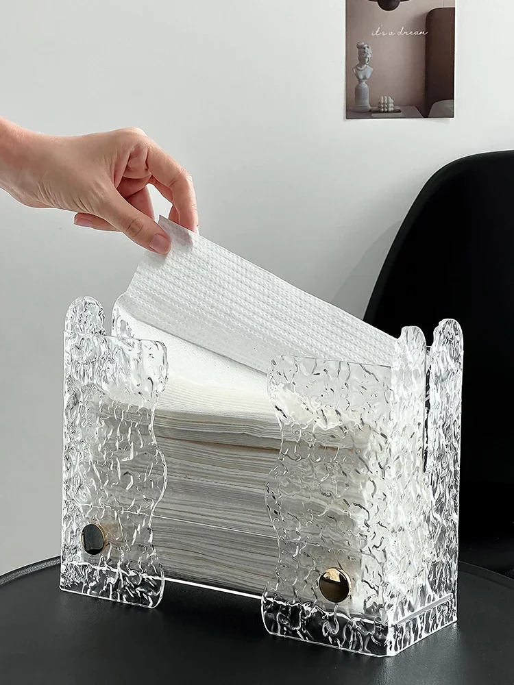 

Acrylic Tissue Box, Paper Drawer, Napkin Storage Rack