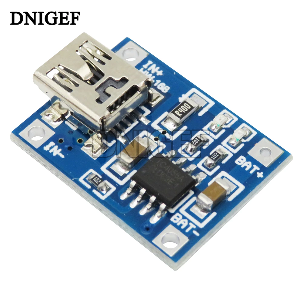 TYPE-C / Micro USB 5V 1A 18650 TP4056 Lithium Battery Charger Module Charging Board With Protection Dual Functions 1A Li-ion