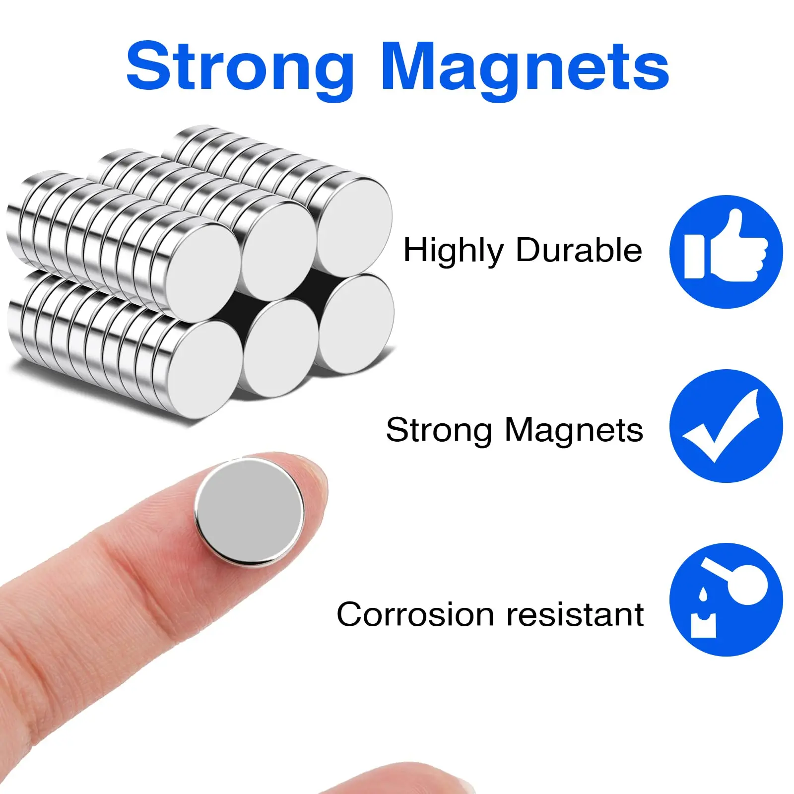 12x1mm 12x2mm 12x3mm Super Strong Neodymium Disc Magnets Powerful Magnets for Building, Scientific, Craft, and Office Magnets