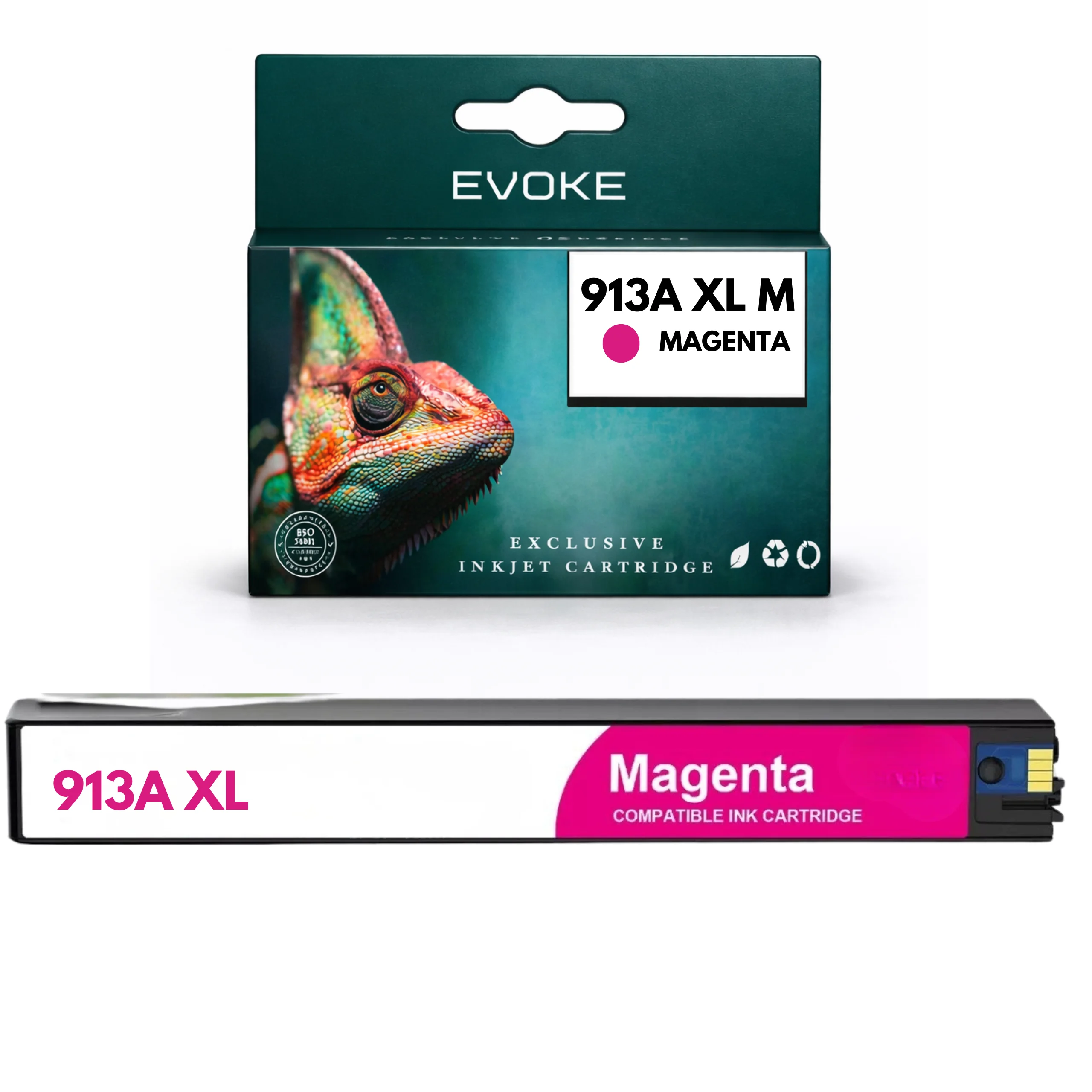 Evoke Compatibele Toner voor Hp 913A F6T78Ae Magenta Pagewide 352Dw/377Dw P55250Dw P57750Dw 477Dw