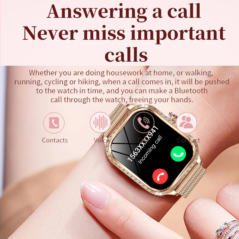 Xiaomi 1.75' AMOLED Smartwatch Women Men Bluetooth Call IP68 Waterproof Weather Menu Heart Rate Step Fitness Sports Smart Watch