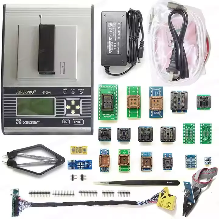 Factory Price XELTEK SuperPro 6100N Programmer + 45 Adapters With EDID Cable + ISCP Cable Universal Programmer