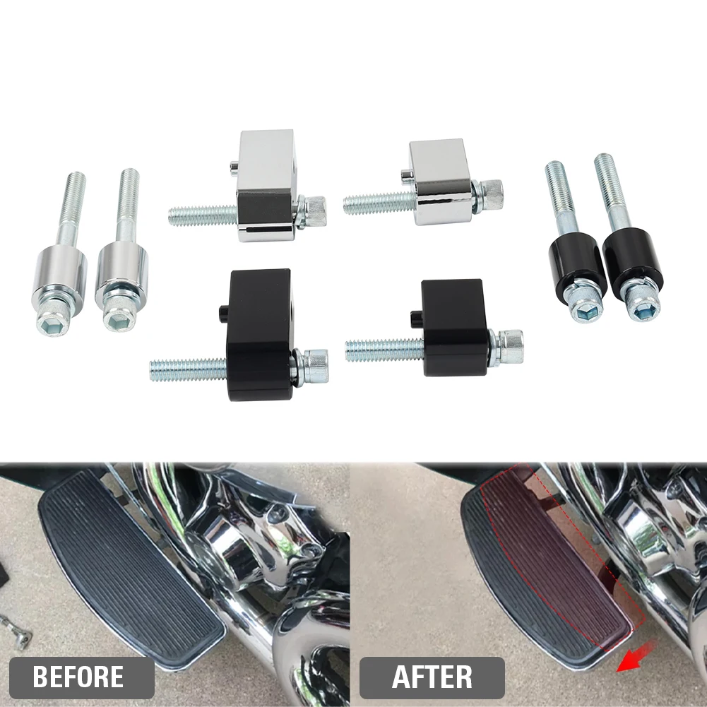 Motorcycle 1" Driver Floorboard Extenders Spacer Kits Parts For Harley Davidson Road Electra Street Glide