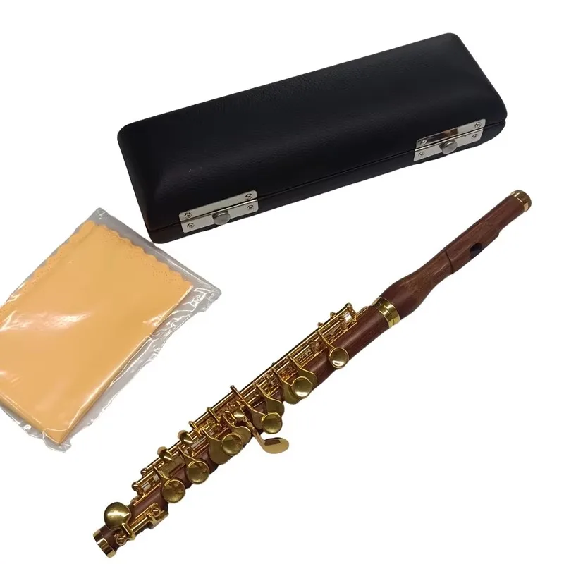 Picture 6: Professional Piccolo C Key Rosewood Gold Plated Keys Nice Sound Technique