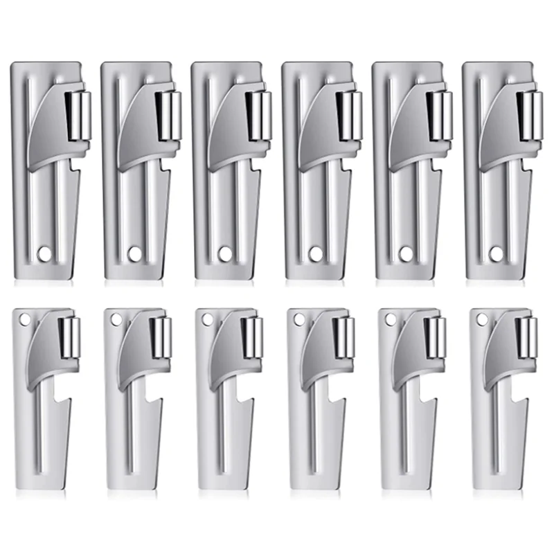 Abrelatas de P-38 y P-51, abrelatas de acero inoxidable para acampar, abrelatas portátil para cocina, viajes, Camping
