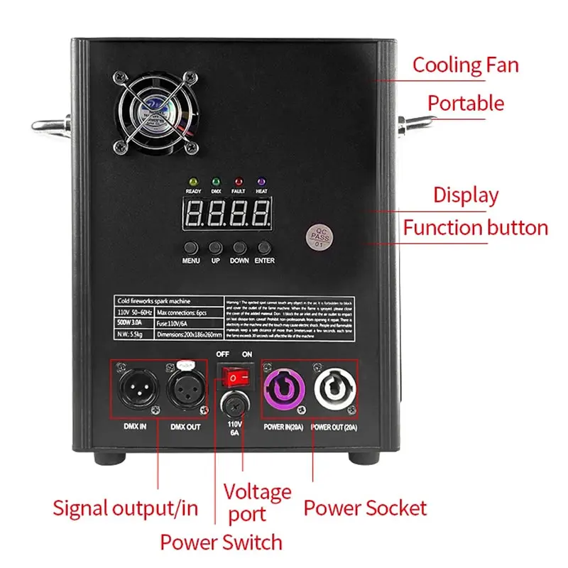 リモコン付きコールドスパークマシン,結婚披露宴用のコールドスパークマシンdmx512,700w,2ピース/ロット