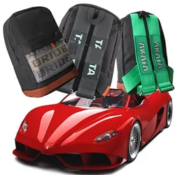 motorcycle bag racing seat Fabric backpack car auto belt harness shoulder bag bride universal backpack men laptop takata staps