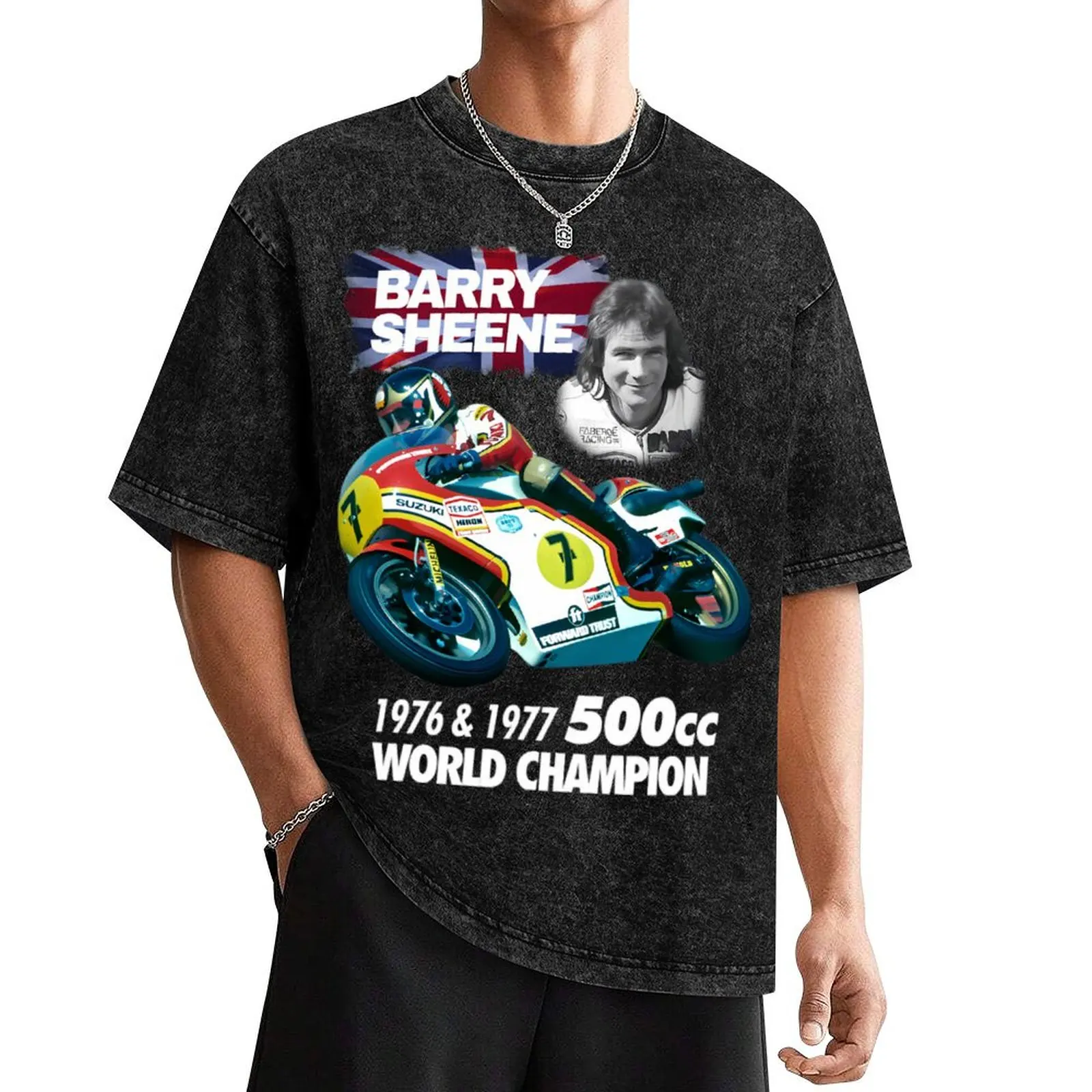 

Barry Sheene BK &x28;13&x29; T-Shirt oversize t-shirts man blue lock graphic t shirt vintage croswit shirt man outfits for men